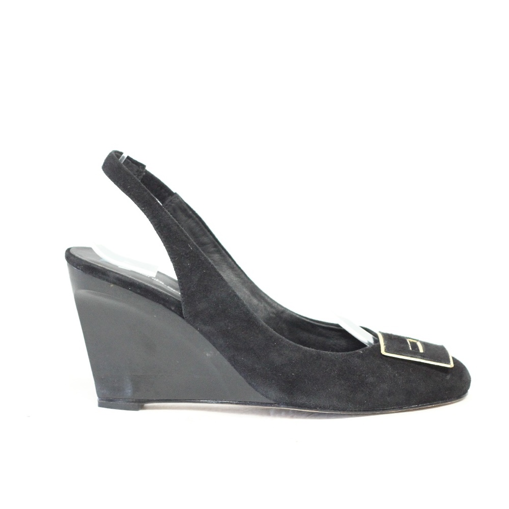 DaniBlack sz Heels Women Slingback Pumps Wedge Anthropologie